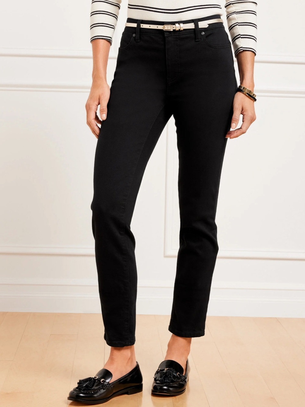 Talbots Slim Ankle Black Jeans